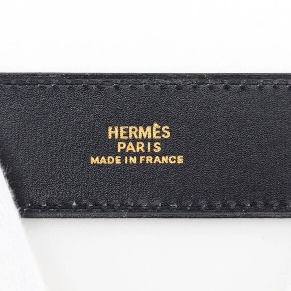 HERMES Bracelet black Box carf/Plated Gold 9.0g unisex - Picture 8 of 8